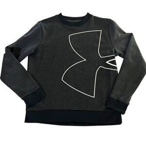 Under Armor Sweater Sweatshirt Women Medium Black Long Sleeve Crew Neck Athletic